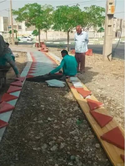 📸گزارش تصویری|| ادامه‌عملیات کف سازی حاشیه دانش ۵