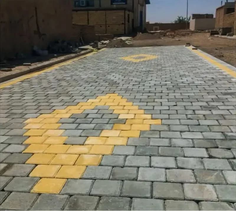 📸گزارش تصویری|| عملیات نصب تایل بتنی کوچه سلطانیه ۷