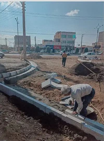 📷گزارش تصویری|  اجرای راست گرد (ورود و خروج خیابان فروردین) ورودی از سمت بلوار معلم