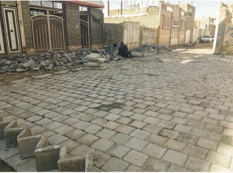 📷گزارش تصویری|  عملیات نصب جدول کانیووسط ونصب تایل بتنی خیابان امام موسی صدر(کوچه احسان)