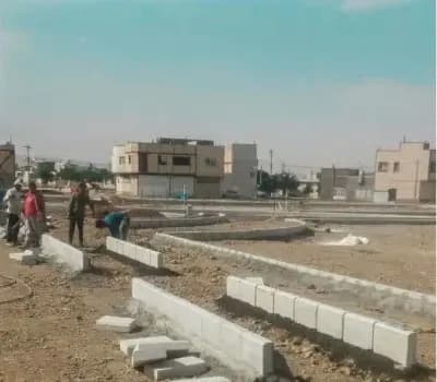 📸گزارش تصویری||  شروع عملیات پیاده روسازی ونصب جدول پارک بزرگ دانش