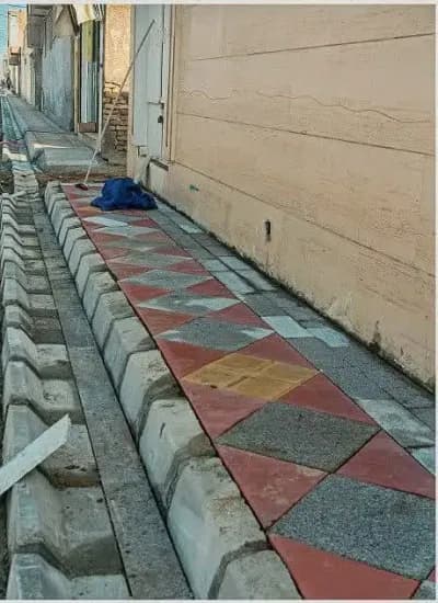 📷گزارش تصویری|  عملیات پیاده روسازی وسنگ فرش قائم ۳۲ روبروی ایزدی