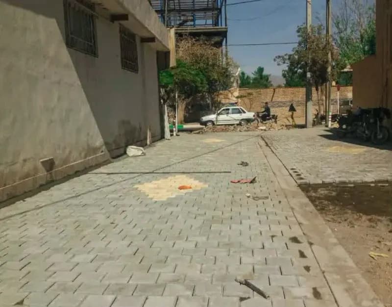 📷گزارش تصویری|  شروع عملیات نصب تایل بتنی کوچه فاطمیه ۱۵