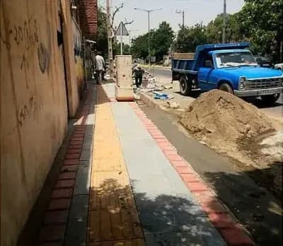 📸گزارش تصویری||  عملیات کف سازی وسنگ فرش نبش کوچه سلطانیه ۹