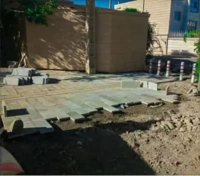 📸گزارش تصویری|| عملیات سنگ فرش ورودی کوچه پارسای جنوبی ۲