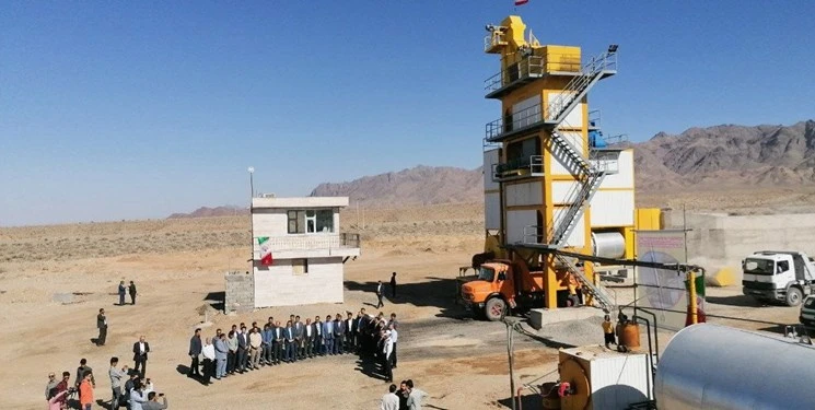کارخانه 120 تنی آسفالت تمام اتوماتیک کاشمر افتتاح شد